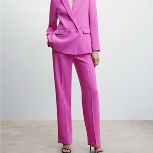 Elastic waist suit trousers
